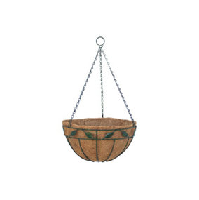 Hanging Basket Planter 12" - Leaf Design