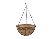 Hanging Basket Planter 14" - Leaf Design