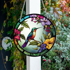 Hanging Bird Display Windows Porch Decorations Pendants 20CM