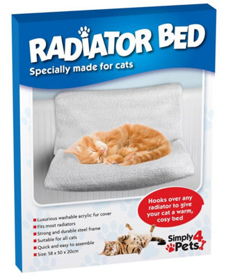 Hanging Cat Radiator Bed - White