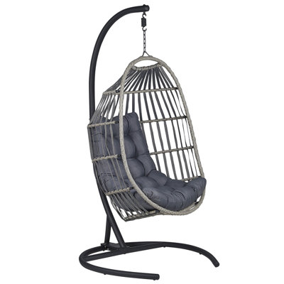 Hanging Chair with Stand SESIA Dark Grey