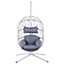 Hanging Chair with Stand White ADRIA