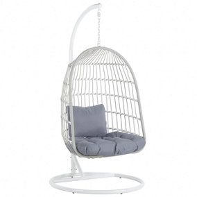 Hanging Chair with Stand White ALLERA
