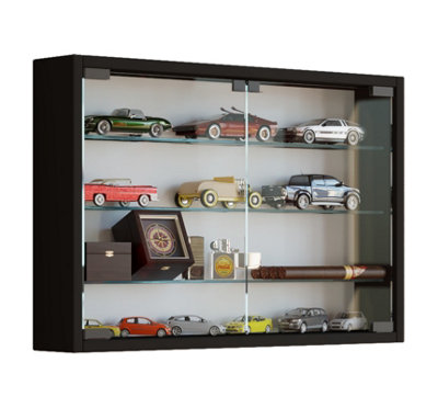 Hanging display cabinet Wall display case glass Mandosa M