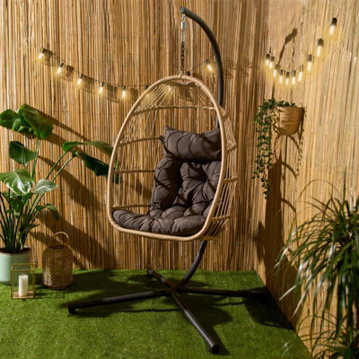 Hanging Egg Chair Outdoor Garden Furniture Patio Seat Pad Pod