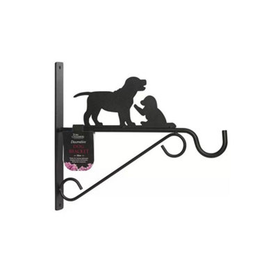 Hanging Flower Basket Bracket - Dog