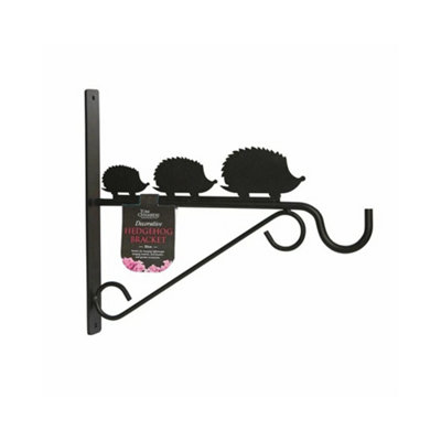Hanging Flower Basket Bracket - Hedgehog