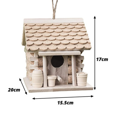 Hanging Garden Bird House with Cork - 6
