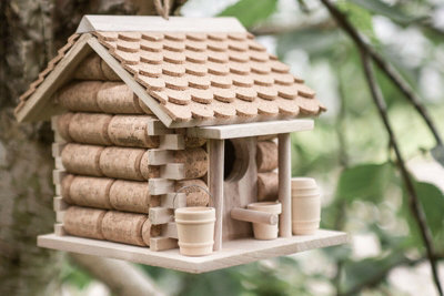 Hanging Garden Bird House with Cork - 7