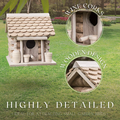 Hanging Garden Bird House with Cork - 9