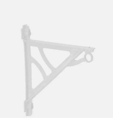 HANGING HOOK WALL MOUNTED PLASTIC  BRACKET FOR BASKET PLANT POTS GARDEN OF MOUNTS White