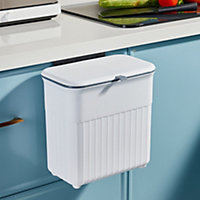 Hanging Kitchen Waste Bin Tabletop Under Sink Trash Can with Rid