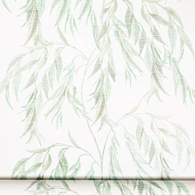 Image showcasing Hanging Leaf Leaves Wallpaper Textured Finish, Washable, Paste The ...