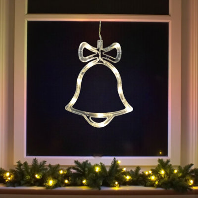 Hanging LED Bell Christmas Window Light