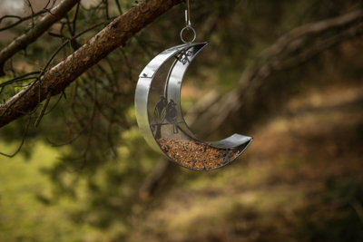 Hanging Moon Garden Bird Feeder