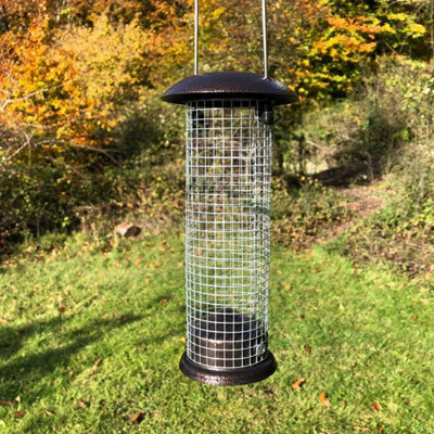 Hanging Nut Metal Bird Feeder For Garden Birds