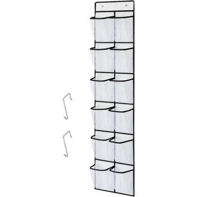 Hanging Storage Pocket 12 Pockets Over the Door Hanging Shoe Rack Wall ...