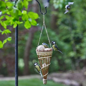 Hanging Suet Fat Ball Cone Bird Feeder