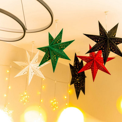 Christmas paper deals stars with lights