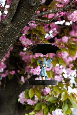 Hanging Wild Garden Bird Feeder Fairy Ornament