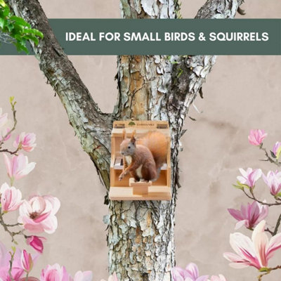 Hanging Wooden Bird Feeder Piano Novelty Feeding Station Bird House Garden - 6
