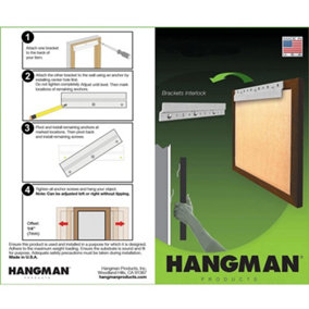 Hangman Heavy Duty Z Bar Hanger Picture & Mirror Hanging 762mm (30") Z-30