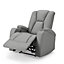 Hannah 1 Seater Electric Recliner, Dark Grey Air Leather