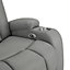 Hannah 2 Seater Electric Recliner, Dark Grey Air Leather