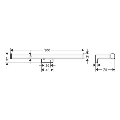 hansgrohe AddStoris Double Toilet Roll Holder