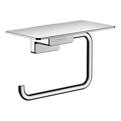 hansgrohe AddStoris Toilet Roll Holder with Shelf Chrome - 41772000