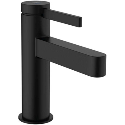 Hansgrohe Finoris 100 Matt Black Cold Water Pillar Tap Without Waste