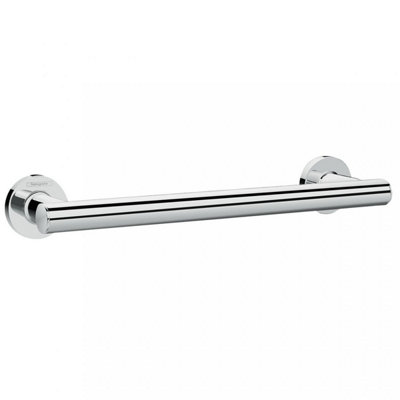 Hansgrohe AddStoris Bar Shower Door Handle Brushed Black Chrome 350mm Single