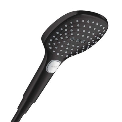 Hansgrohe Raindance Select E Hand Shower Head Matt Black w/ 3 Jets 120mm