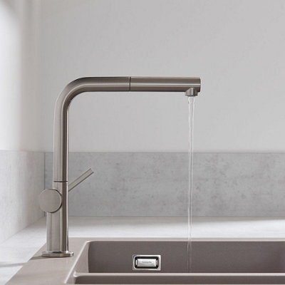 Hansgrohe Talis Kitchen Sink Mixer Tap Single Lever Pull Spout Stainless Steel