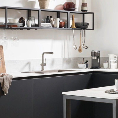 Hansgrohe Talis Kitchen Sink Mixer Tap Single Lever Pull Spout Stainless Steel