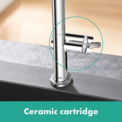 Hansgrohe Talis M54 Kitchen Mixer Tap Single Lever Swivel Spout Chrome Modern