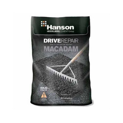 Hanson Maxipack Drive Path Repair Asphalt Macadam Approx. 25kg Bag
