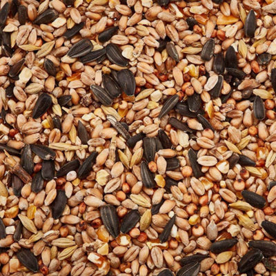 Happy Beaks All Seasons Wild Bird Food Seed Mix High Energy Premium Feed For Wild Birds (12.75kg)