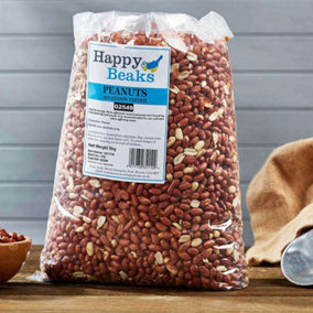 Happy Beaks Peanuts Premium Grade Seed Wild Bird Food Aflatoxin Tested Feed (12.75kg)
