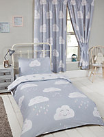 Happy Clouds Junior Toddler Duvet Cover and Pillowcase Set