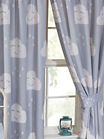 Happy Clouds Lined 72'' Curtains