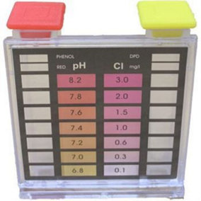 Happy Hot Tubs Easy to Use PH Chlorine Test Kit Swimming Pool Tester
