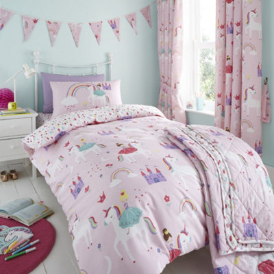 Happy Linen Company Castle Unicorn Bedding Set