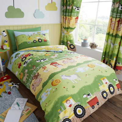 Happy Linen Company Farm Friends Bedding Set
