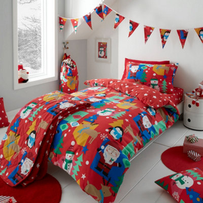 Happy Linen Company Jolly Christmas Kids Bedding Toddler