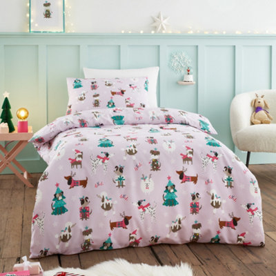 Happy Linen Company Santa Paws Kids Christmas Bedding Double