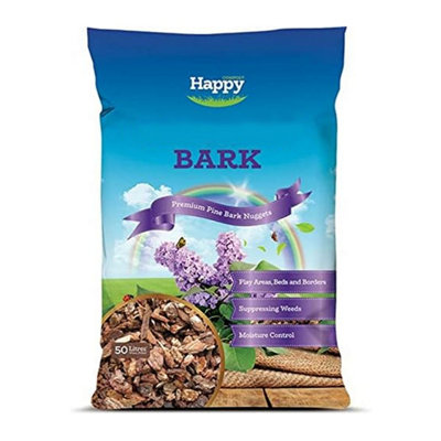 Happy Medium Chip Weed Suppressor Garden Beds Landscaping Bark 1 x 50L