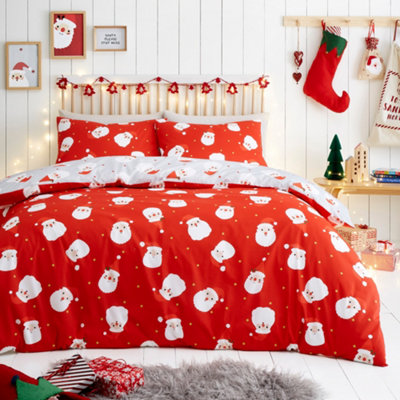 Happy Santa Easy Care Duvet Cover Set