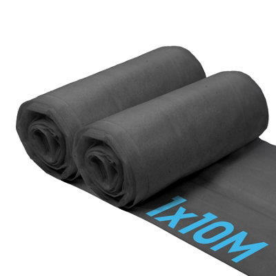 Harbour Housewares 100gsm Weed Control Membrane - 2M x 10M (2 Rolls)