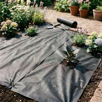 Harbour Housewares 100gsm Weed Control Membrane - 2M x 10M (2 Rolls)